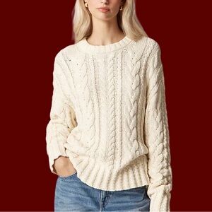 J. Crew • Cable Knit Chunky Sweater